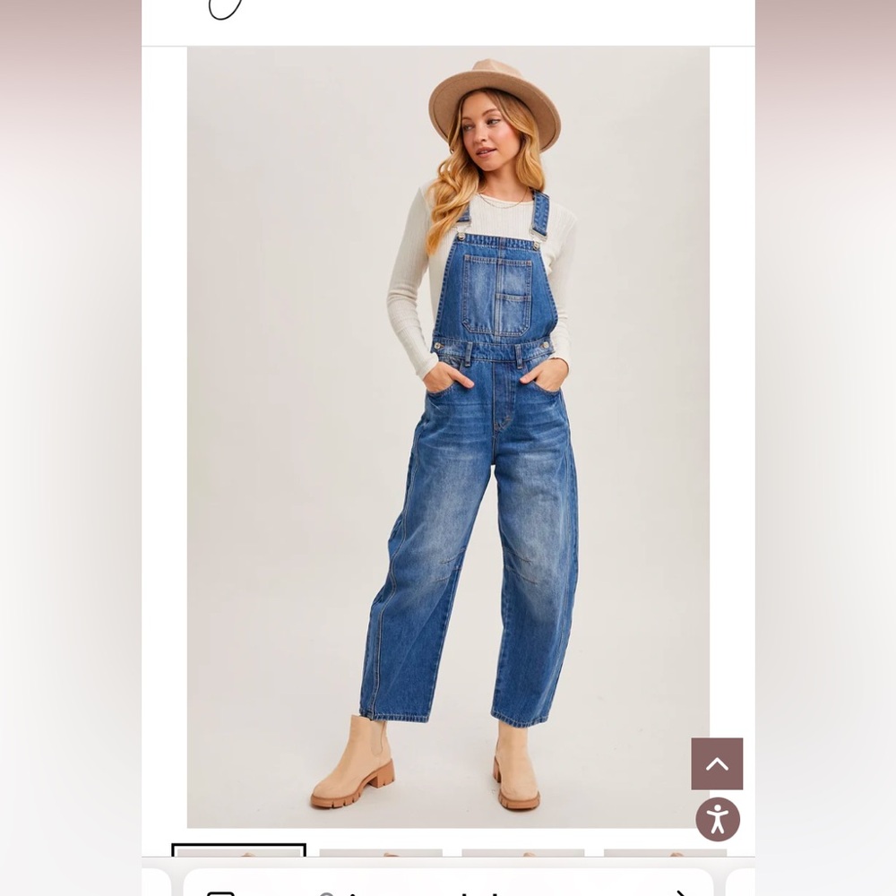 POL -Distressed Overalls - Picture 8 of 9